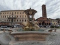 Roma - Fontana dei Tritoni dal Tempio di Ercole